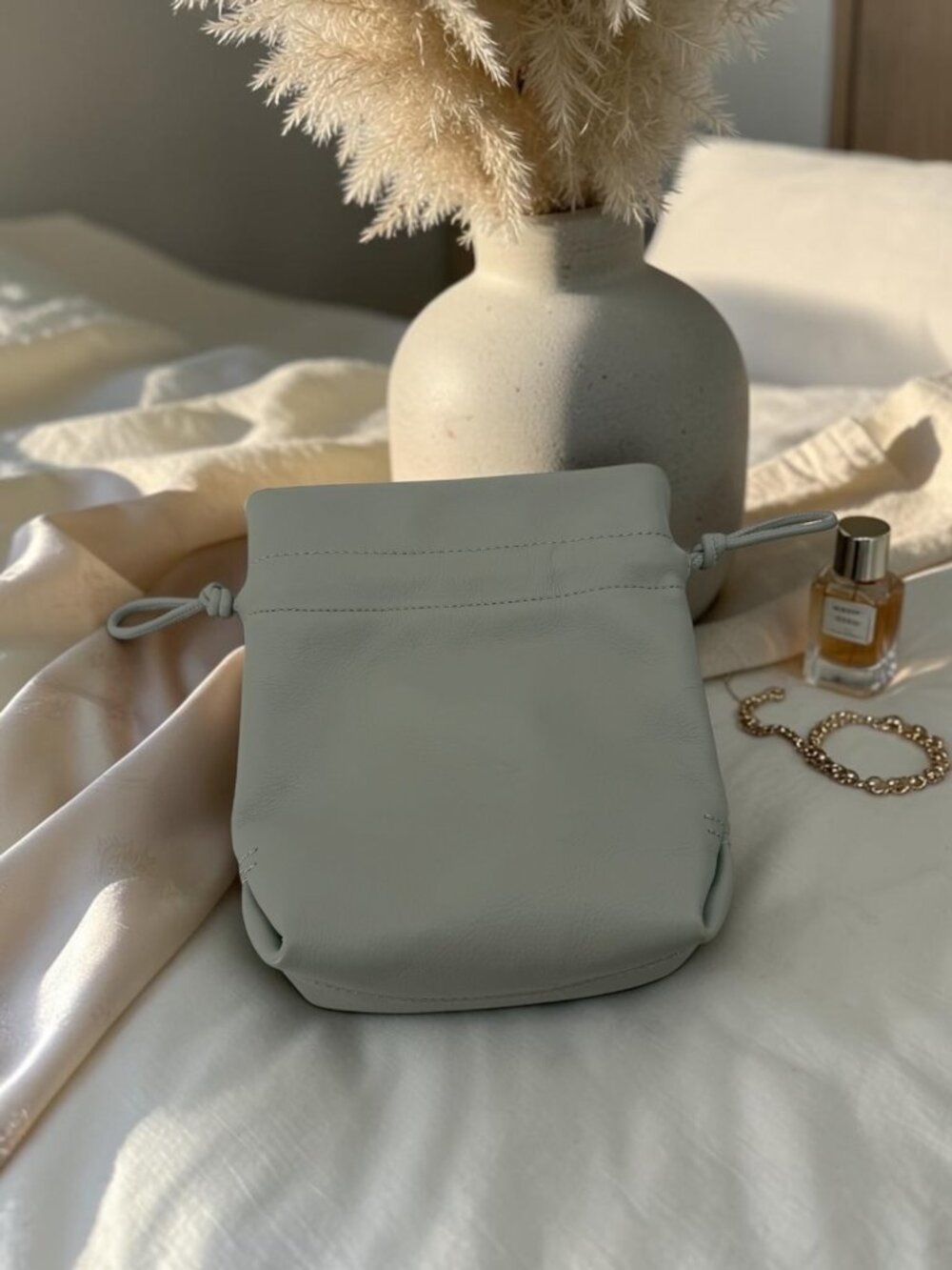 J. Crew Beige Genuine Cow Leather Crossbody Bag‎ OS